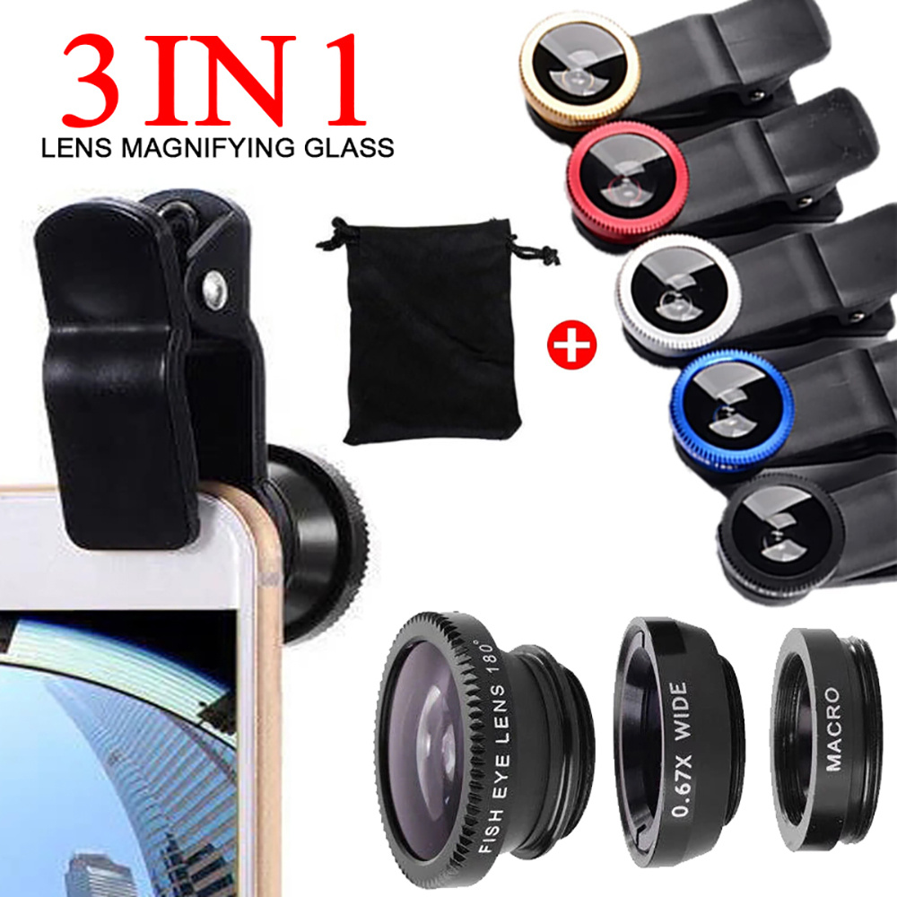 Fishing Camera - 유니버설 3 in 1 어안렌즈 광각