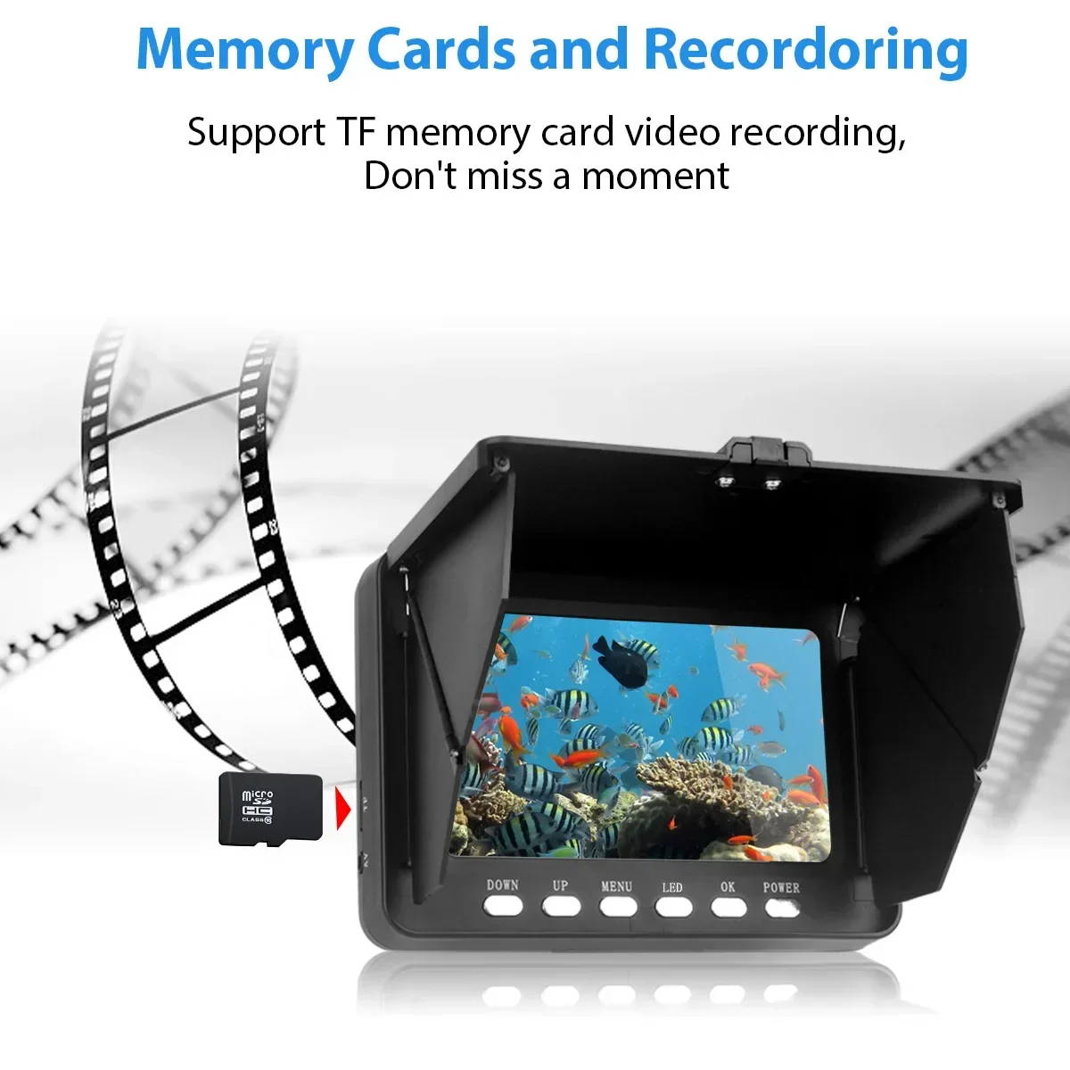 어군탐지기 5.0 인치 LCD 디스플레이 수중 낚시 카 - Fishing Camera 리뷰 및 가격