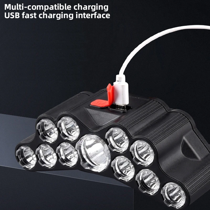 11 LED 전조등 강한 빛 헤드 램프 Type-C 충 - Fish Finder Battery 리뷰 및 가격